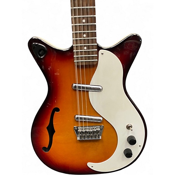 Used Danelectro 12 STRING SEMI Tobacco Hollow Body Electric Guitar