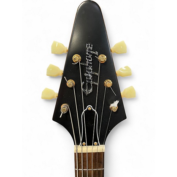 Used Epiphone 1958 Korina Flying V Natural Solid Body Electric Guitar