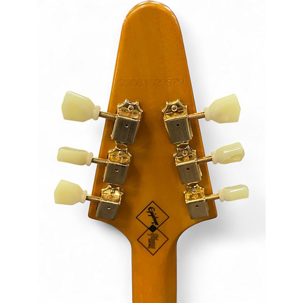 Used Epiphone 1958 Korina Flying V Natural Solid Body Electric Guitar