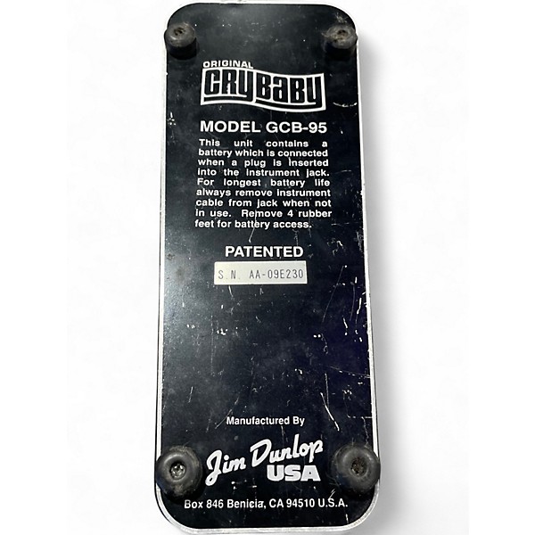 Used Dunlop GCB95 Original Crybaby Wah Effect Pedal