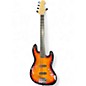 Used Squier Deluxe Jazz Bass Active V 5 String 3 Tone Sunburst Electric Bass Guitar thumbnail