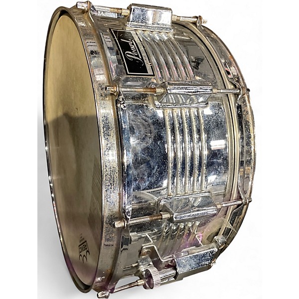 Used Pearl 14X6.5 PROFESSIONAL SERIES SNARE Silver Drum