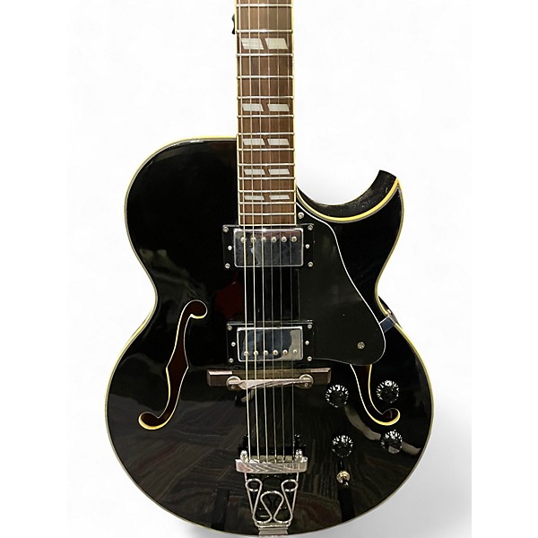 Used Jay Turser Hollowbody Black Hollow Body Electric Guitar