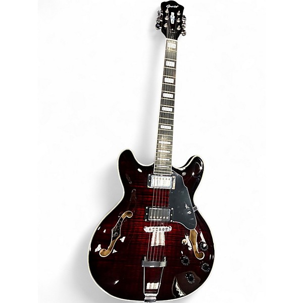 Used Grote 335 style 2 Color Sunburst Hollow Body Electric Guitar