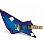 Used Firefly explorer Ocean Blue Burst Solid Body Electric Guitar
