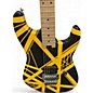 Used EVH Striped Series Black And Yellow Solid Body Electric Guitar