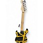 Used EVH Striped Series Black And Yellow Solid Body Electric Guitar