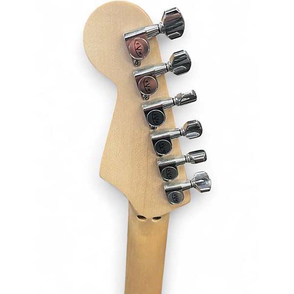 Used EVH Striped Series Black And Yellow Solid Body Electric Guitar