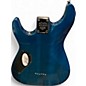 Used Schecter Guitar Research Omen Extreme 6 Ocean Blue Burst Solid Body Electric Guitar