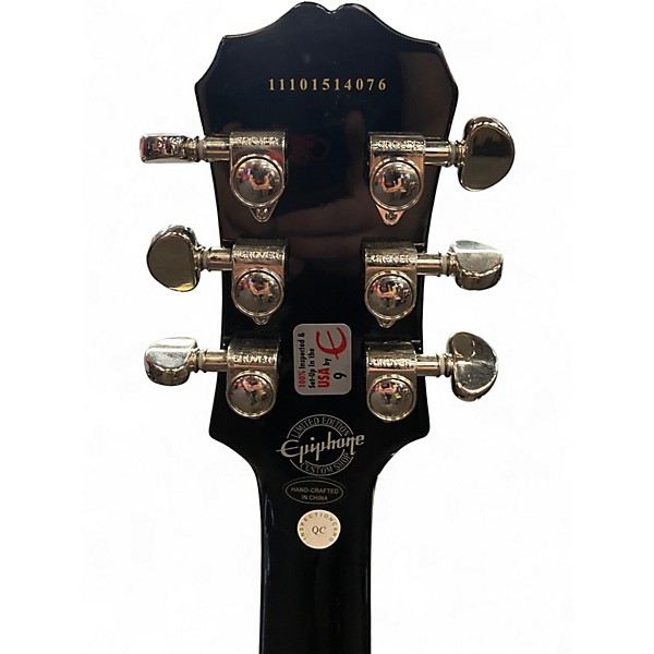 Used Epiphone Les Paul Custom Pro Silver Burst Solid Body Electric Guitar