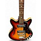 Used Silvertone 319.14559 3 Tone Sunburst Hollow Body Electric Guitar