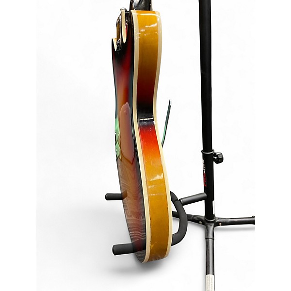 Used Silvertone 319.14559 3 Tone Sunburst Hollow Body Electric Guitar