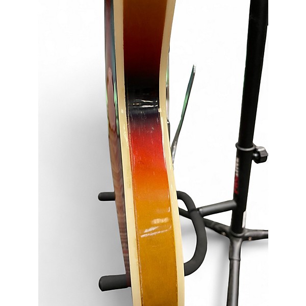 Used Silvertone 319.14559 3 Tone Sunburst Hollow Body Electric Guitar