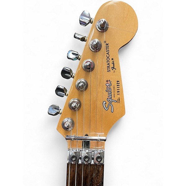 Used 1980s Squier HM STRATOCASTER FR Olympic Pearl Solid Body Electric Guitar