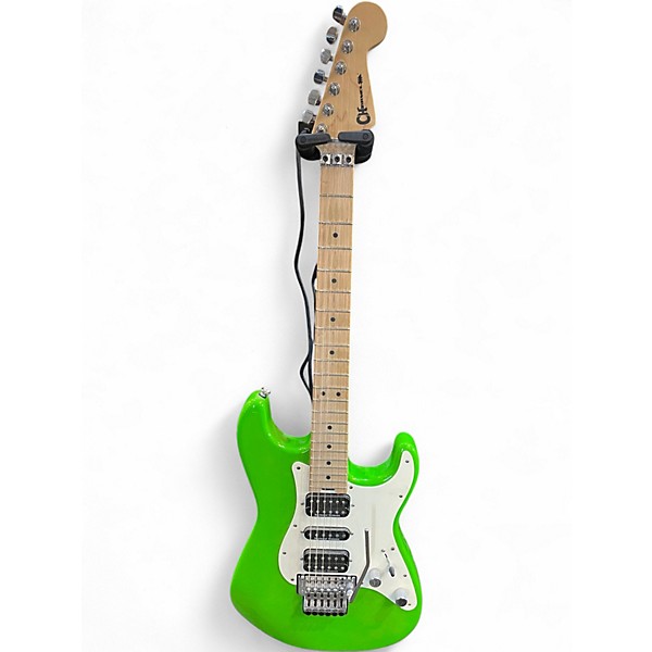 Used Charvel SoCal style 1 hsh Green Solid Body Electric Guitar