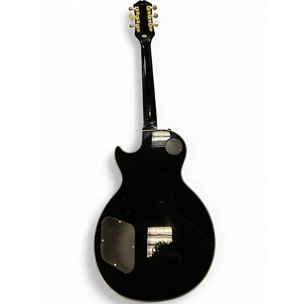 Used 2025 Epiphone Les Paul Custom Black Solid Body Electric Guitar