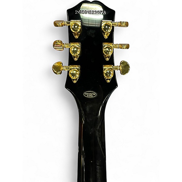 Used 2025 Epiphone Les Paul Custom Black Solid Body Electric Guitar