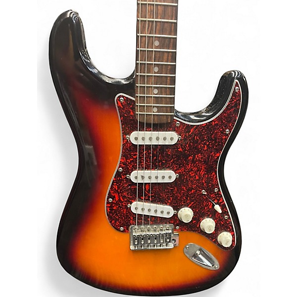 Used Squier stratocaster 2 Color Sunburst Solid Body Electric Guitar