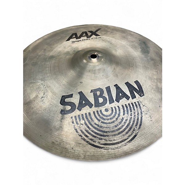 Used SABIAN 14in AAX Stage Hi Hat Pair Cymbal