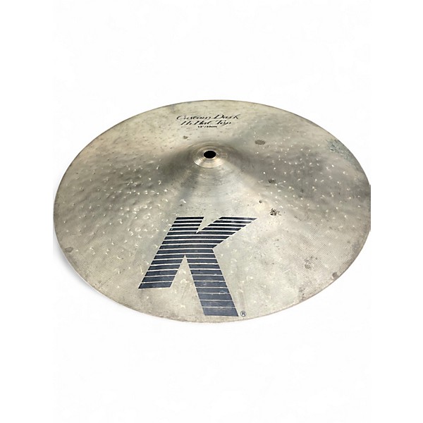 Used Zildjan 13in custom dark hi hat pair Cymbal