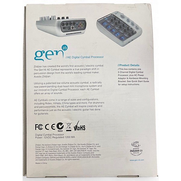 Used Zildjian Gen16 Pack Electric Cymbal