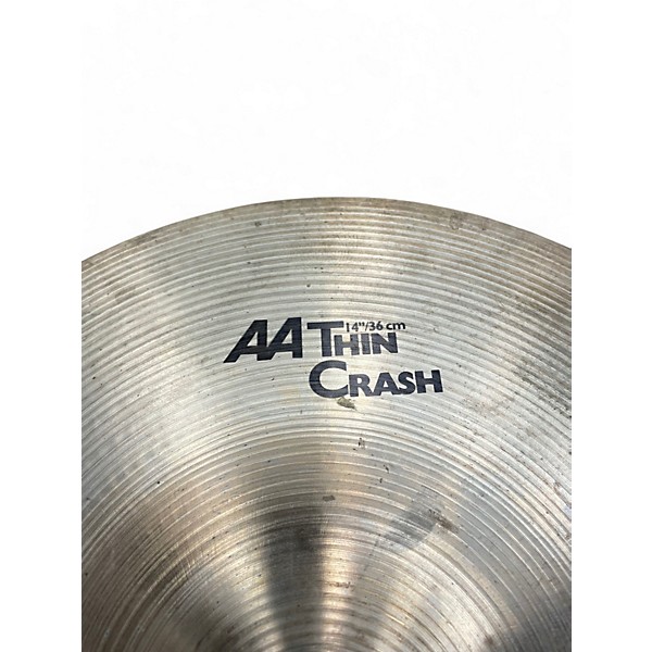 Used SABIAN 14in AA Thin Crash Cymbal
