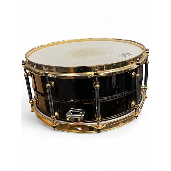 Used Pearl 6X14 steve ferrone snare Black Drum