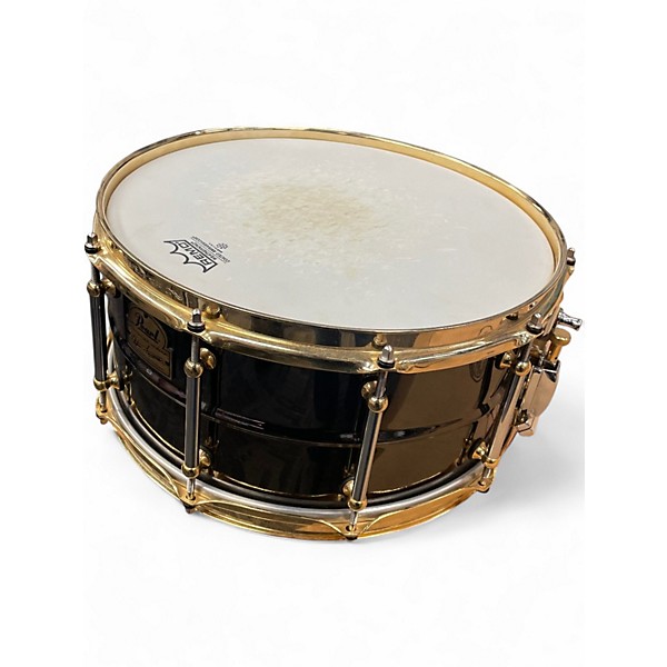 Used Pearl 6X14 steve ferrone snare Black Drum