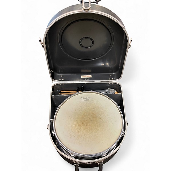 Used Ludwig 14X5 ACROLITE SNARE KIT WITH CASE AND STAND STEEL Drum