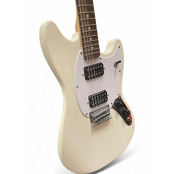 Used 2019 Squier SONIC MUSTANG HH White Solid Body Electric Guitar