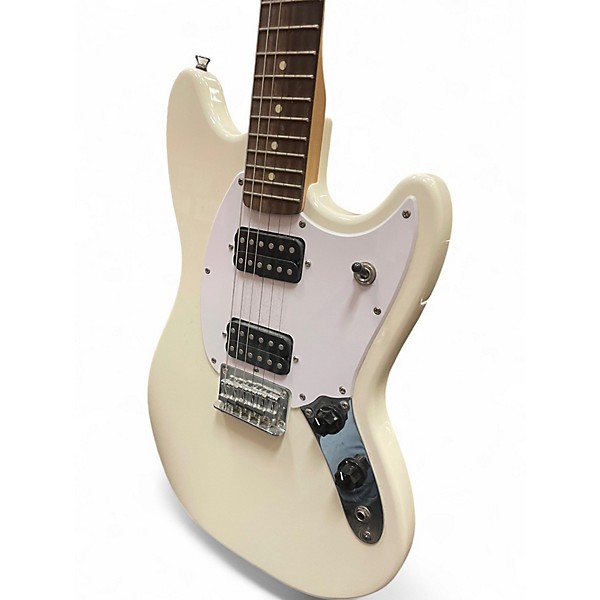 Used 2019 Squier SONIC MUSTANG HH White Solid Body Electric Guitar