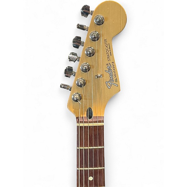 Used 2004 Fender STANDARD STRATOCASTER Black Solid Body Electric Guitar