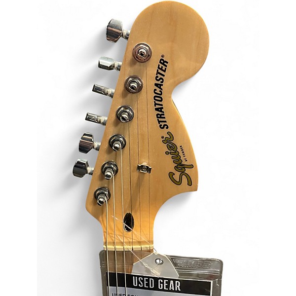 Used Squier Affinity Stratocaster Black Solid Body Electric Guitar