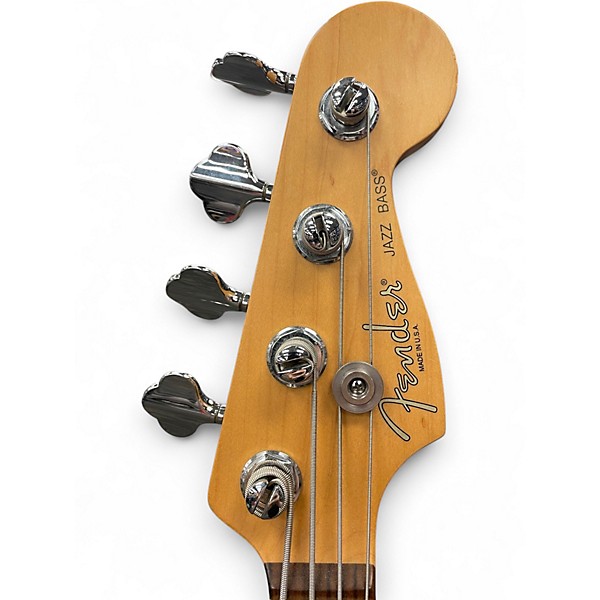 Vintage 1998 Fender j-bass deluxe RW Black Electric Bass Guitar