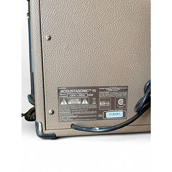 Used Fender Acoustasonic 15 Acoustic Guitar Combo Amp