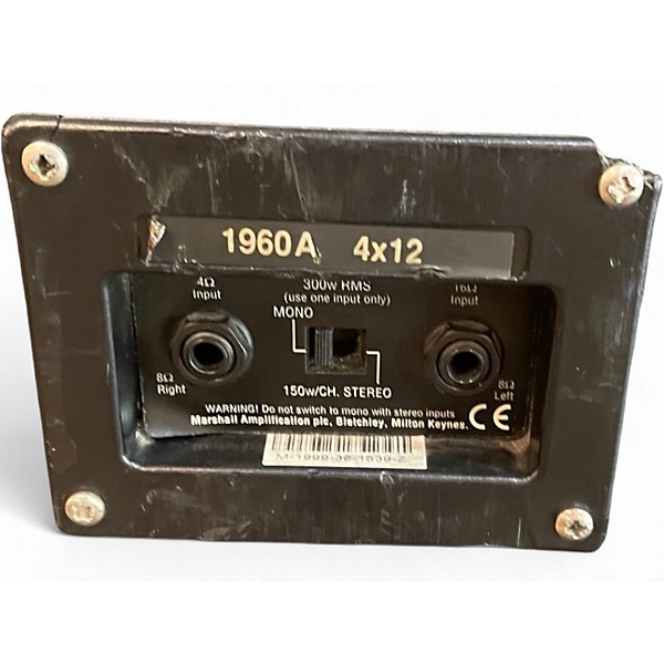 Used Marshall 1960A 300W 4x12 Stereo Slant Guitar Cabinet