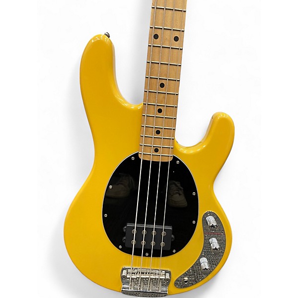 Used Sterling by Music Man STINGRAY 4 Yellow Electric Bass Guitar