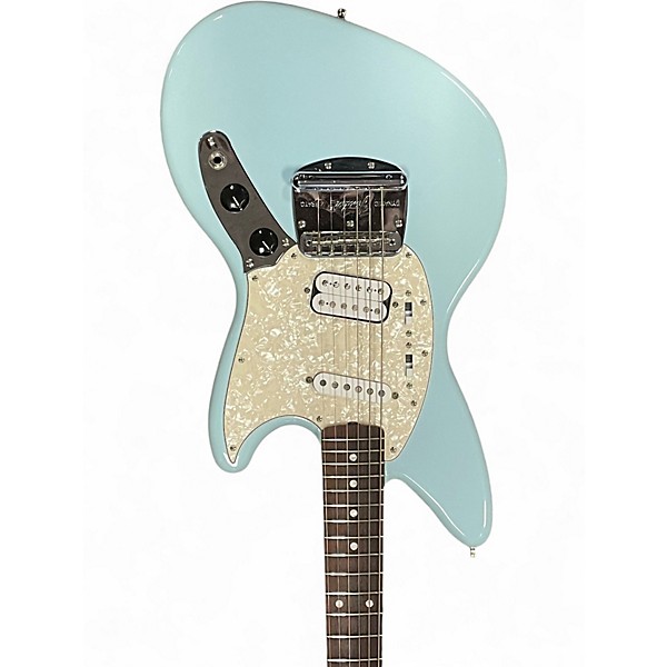 Used Fender Jagstang Blue Solid Body Electric Guitar