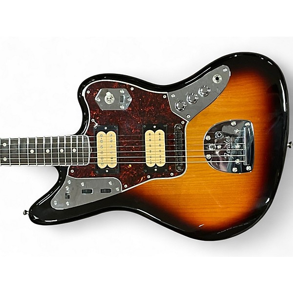 Used Fender Kurt Cobain Signature Jaguar NOS 3 Color Sunburst Solid Body Electric Guitar