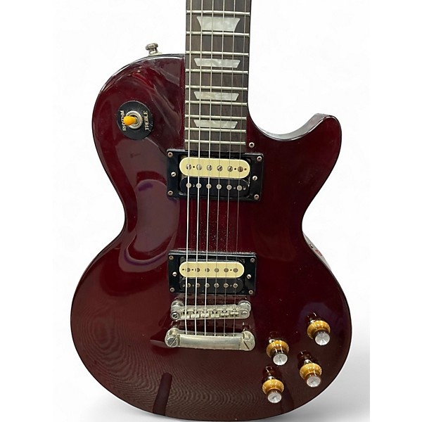 Used Epiphone Les Paul Custom Burgundy Solid Body Electric Guitar
