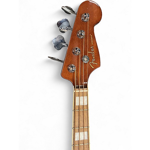 Used Fender Kingman 4-String Shaded Edge Burst Acoustic Bass Guitar