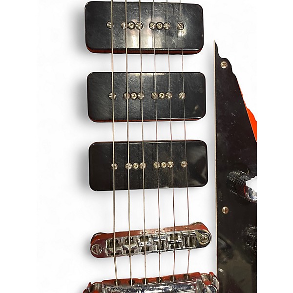 Used Reverend RON ASHETON SIGNATURE V ROCK ORANGE Solid Body Electric Guitar