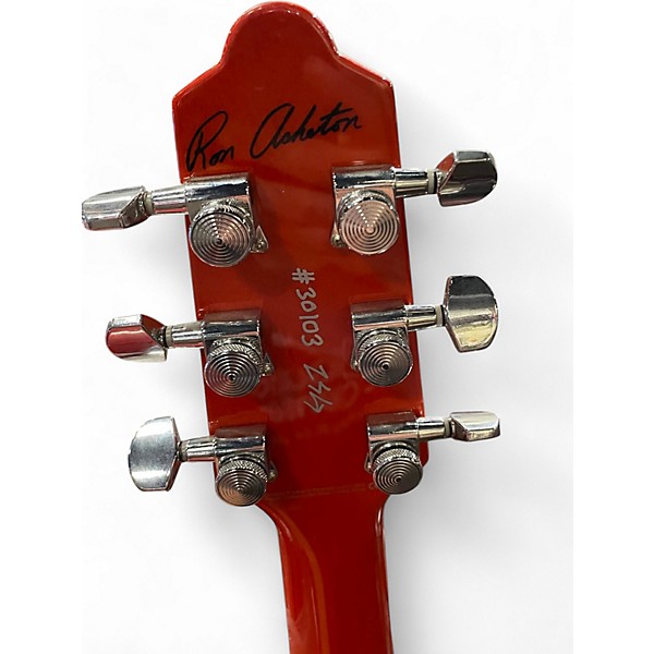 Used Reverend RON ASHETON SIGNATURE V ROCK ORANGE Solid Body Electric Guitar