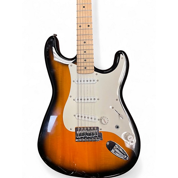 Used Squier Affinity Stratocaster 2 Tone Sunburst Solid Body Electric Guitar