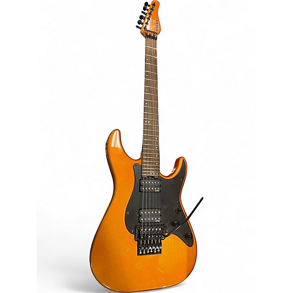Used Schecter Guitar Research Sun Valley Super Shredder Metallic Orange Solid Body Electric Guitar
