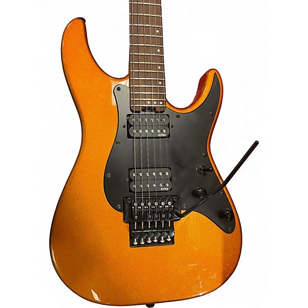 Used Schecter Guitar Research Sun Valley Super Shredder Metallic Orange Solid Body Electric Guitar