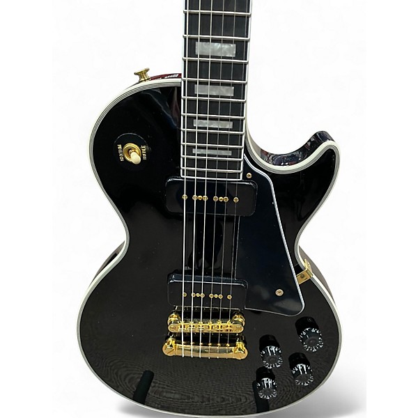 Used Epiphone Les Paul Custom Black Solid Body Electric Guitar