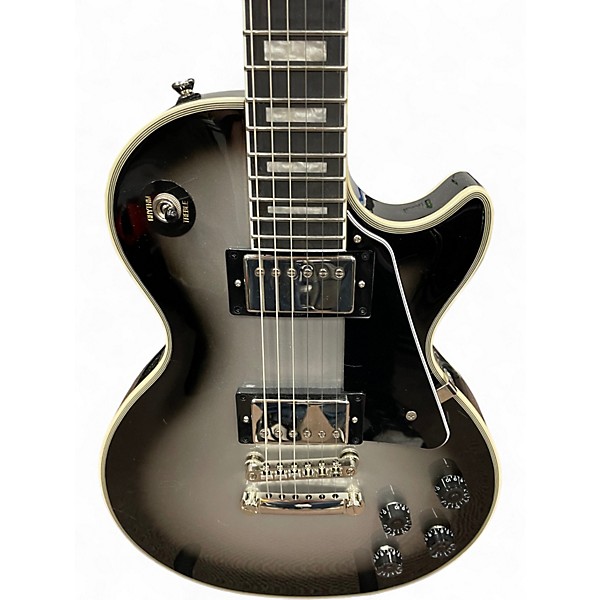 Used Epiphone Les Paul Custom Silverburst Solid Body Electric Guitar