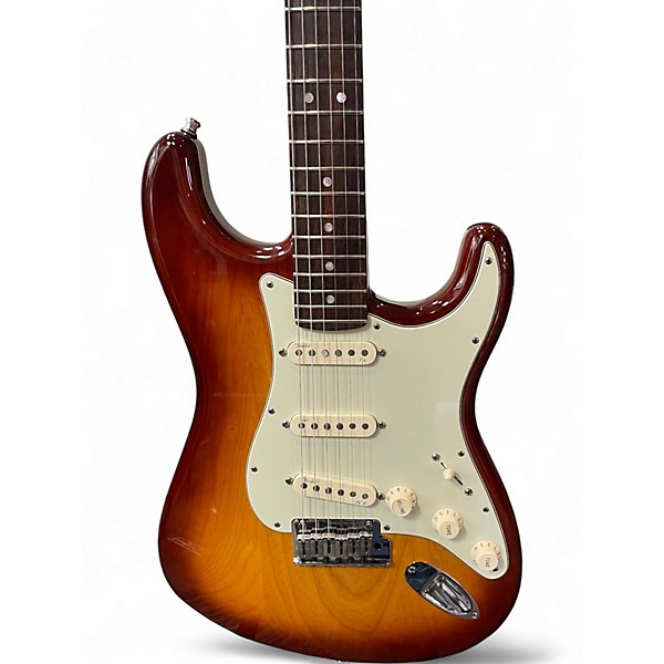 Used 2011 Fender American Deluxe Stratocaster Sienna Sunburst Solid Body Electric Guitar