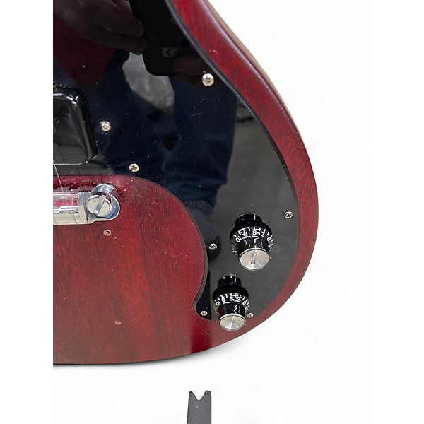 Used 2019 Gibson Les Paul JR DC Tribute Wine Red Solid Body Electric Guitar